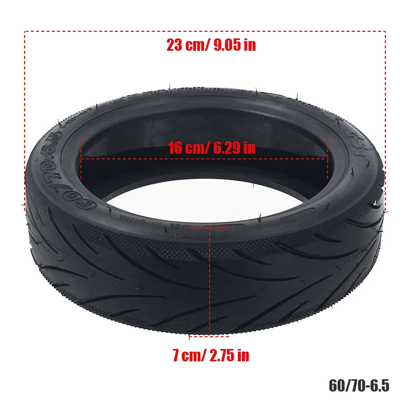 Tire suitable for electric scooter accessories 60/70-6.5 vacuum tire 10 inch CST 60/70-6.5 tubeless tire replacement parts