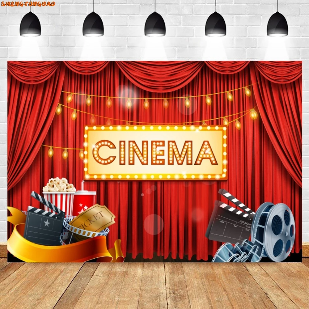 سينما فيلم ليلة موضوع التصوير خلفية السجادة الحمراء الفشار فيلم الحدث ستار كازينو بوكر حفلة عيد ميلاد صورة خلفية