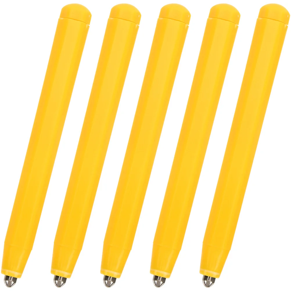 5 Pcs Magnetic Drawing Board for Doodling Toy Replacement Stylus Pens Yellow Plastic Baby