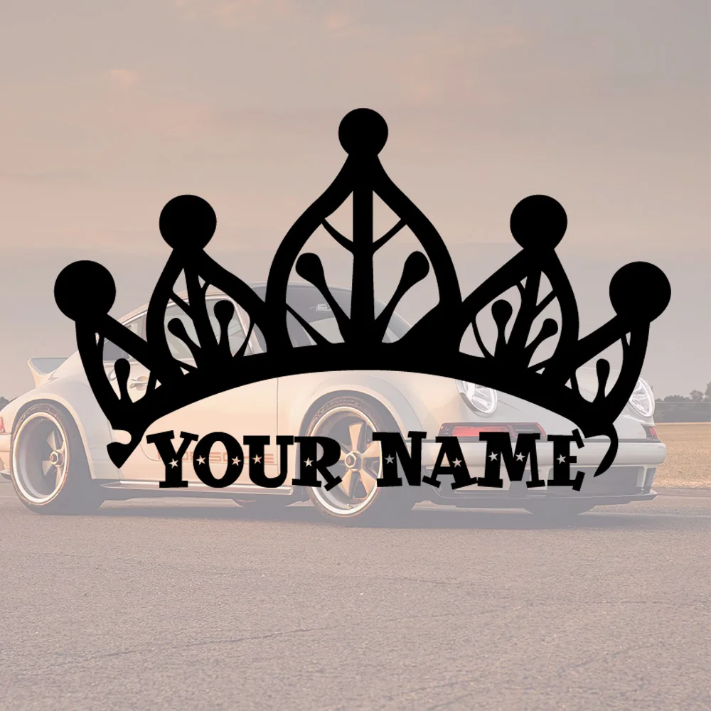 

Crown custom stickers, waterproof and durable vinyl trim Decals Car Accessories Apply helmets windows beautify your belongings