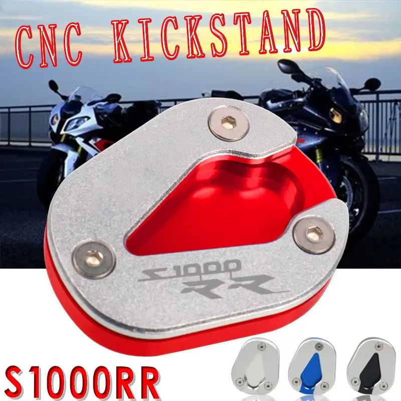 Motorcycle Kickstand Side Stand Extension Enlarge Pad For S 1000 RR S1000RR S1000 RR 2019 2020 2021 2022 2023