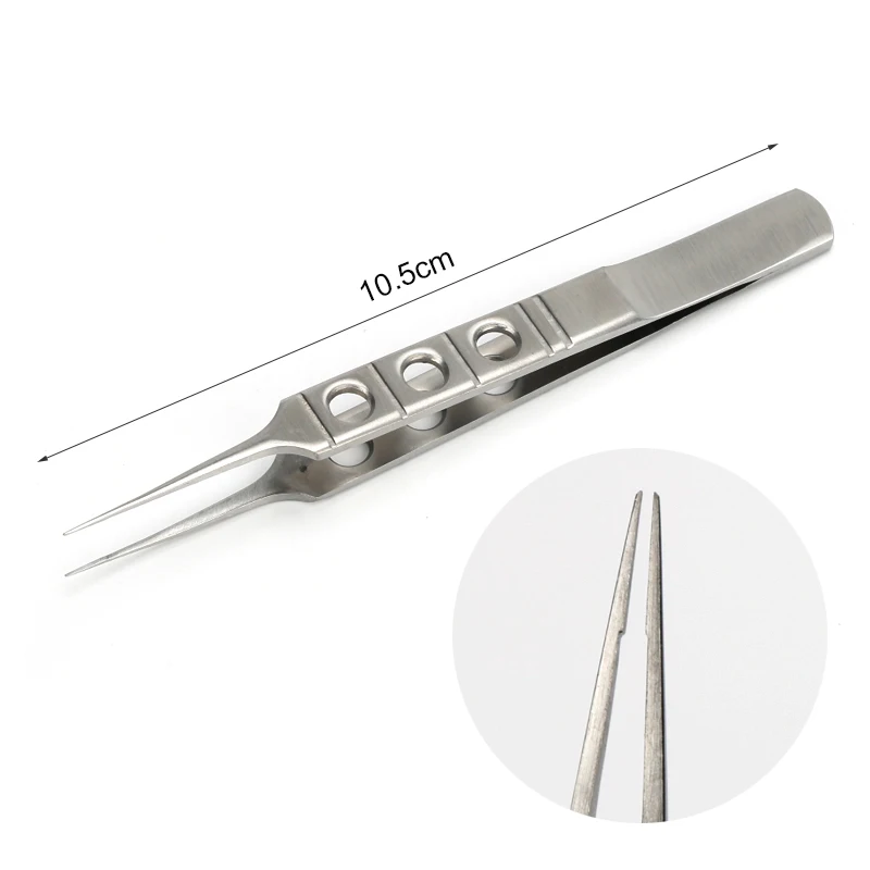 10.5cm Titanium Forceps Ophthalmic micro Scissor Tweezers Titanium Microsurgical Instruments Eyelid Forceps Ophthalmic
