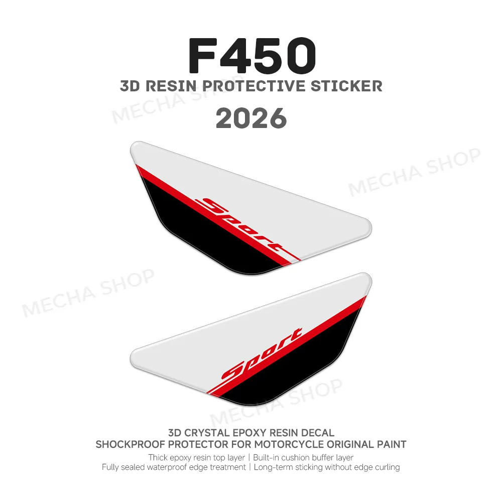 For F 450 GS F450GS 2026 Under Seat Protection Accessories 3D Resin Sticker Protection Kit