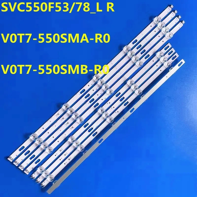 

6set 3VLED Backlight BarFor JL.D550A1330-408AL-M_V02 JL.D550A1330-408AR-M_V02 GU55TU7079U UE55TU7175 UE55TU7170 CY-BT055HGHV2H