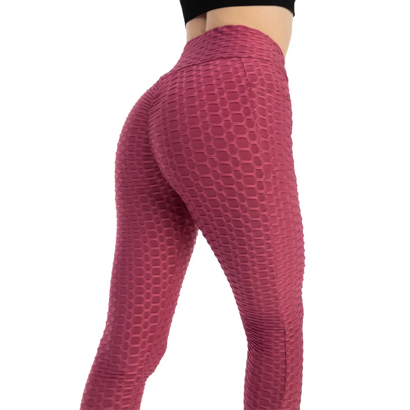 Women Pocket Bubble Fitness Leggings Image 39