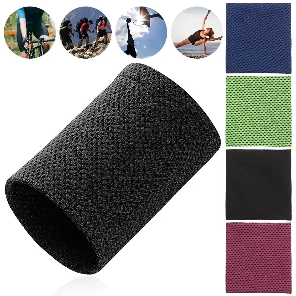 1/2PCS Outdoor Summer Sunscreen Sports Breathable Wristband, Men's and Women's Tennis Fitness Yoga Bicycle Hiking Bracelet