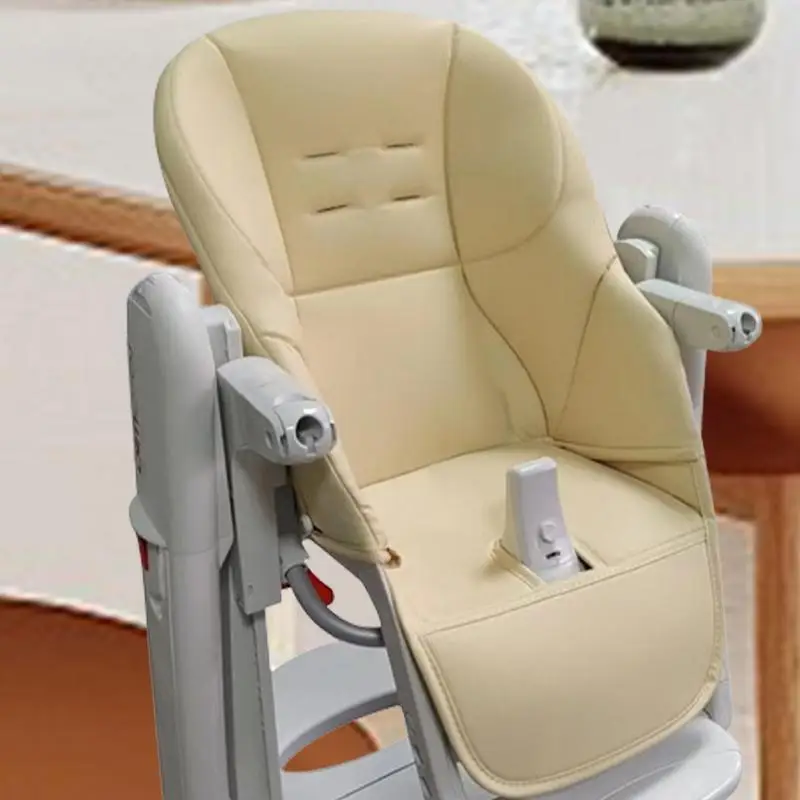 Juste de Protection de Chaise Haute pour Enfant Garçon et Fille, Coussin de Siège Confortable en Cuir PU et Éponge, Résistant à l'Usure