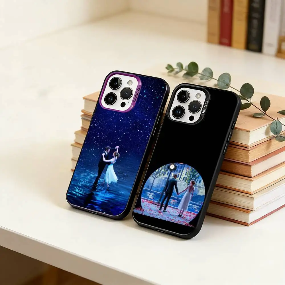 

Movie Film La La Land Phone Case For iPhone 17,16,15,14,13,12,11 Plus,Pro Max,XS,Colored Silver Plated Inside Cover