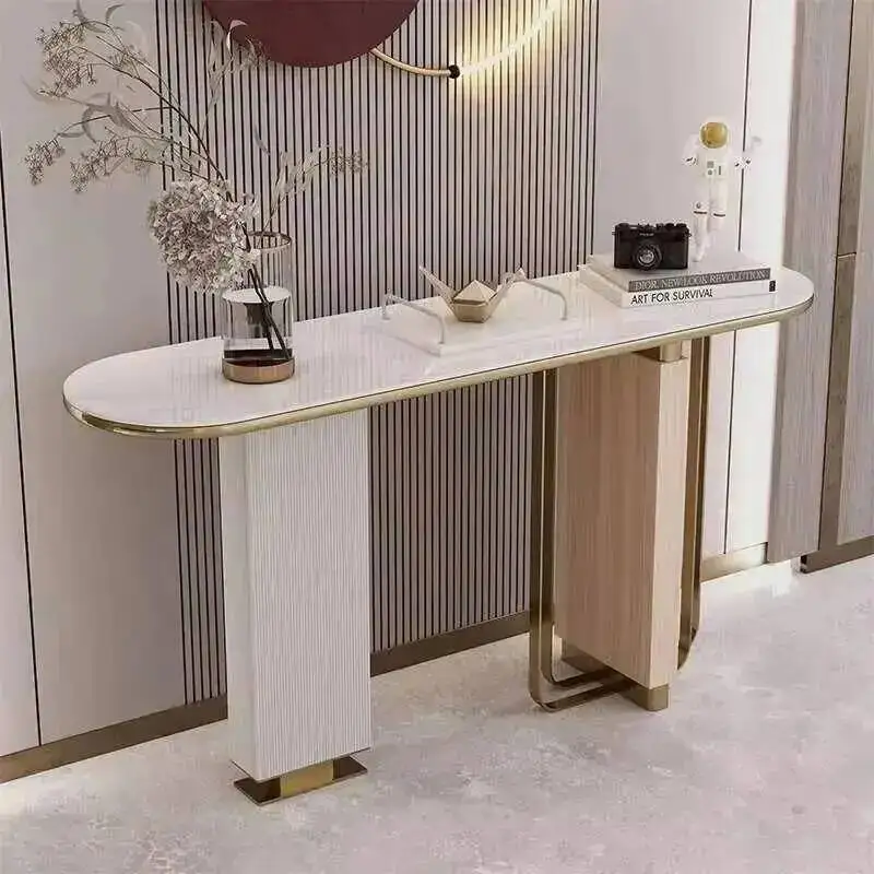 

Vertical Living Room Table Luxury Corner Console Nordic Garden Console Table Modern Tablebasse De Salon Entrance Hall Furniture