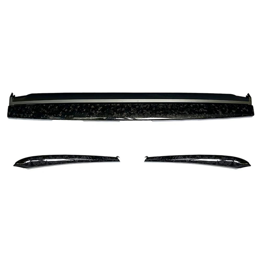 

3pcs Replacement Forged Carbon Dashboard Cover Front Door Trims For Tesla Model 3 Model Y 2020up