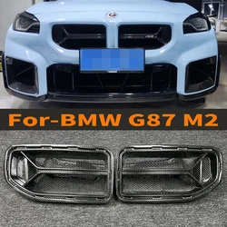 Car front bumper grille High-quality dry carbon fiber grille cover for BMW M2 G87 CSL front center grille Exterior accessories