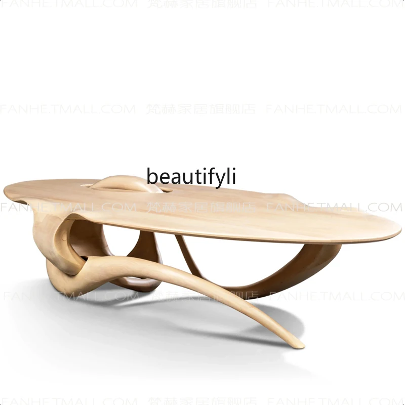 Solid wood dining table, light luxury modern high-end sense, new dining table