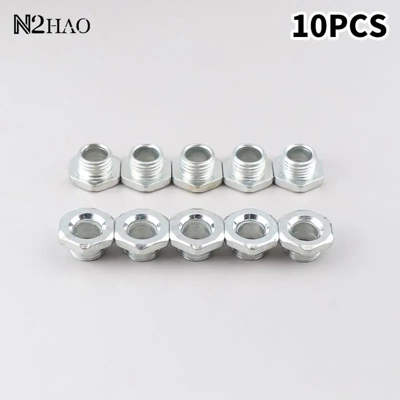 10pcs M10 8/10/13/15/20mm Tooth Tube With Nut For Lamps Hollow Screw Metal Pipe Teeth Whitening Thread Repair Lighting Base