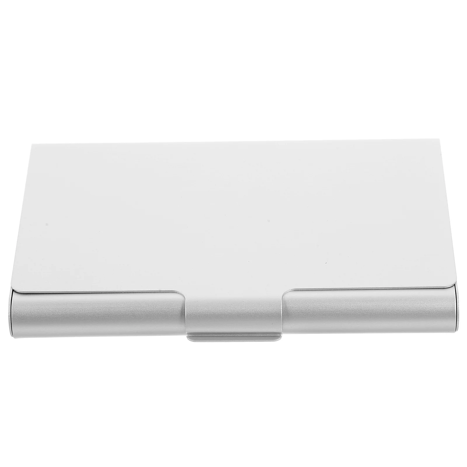 

Aluminium Alloy Business Card Holder Large Capacity Desk Organizer Cards Box for Office Use Name Storage Solution