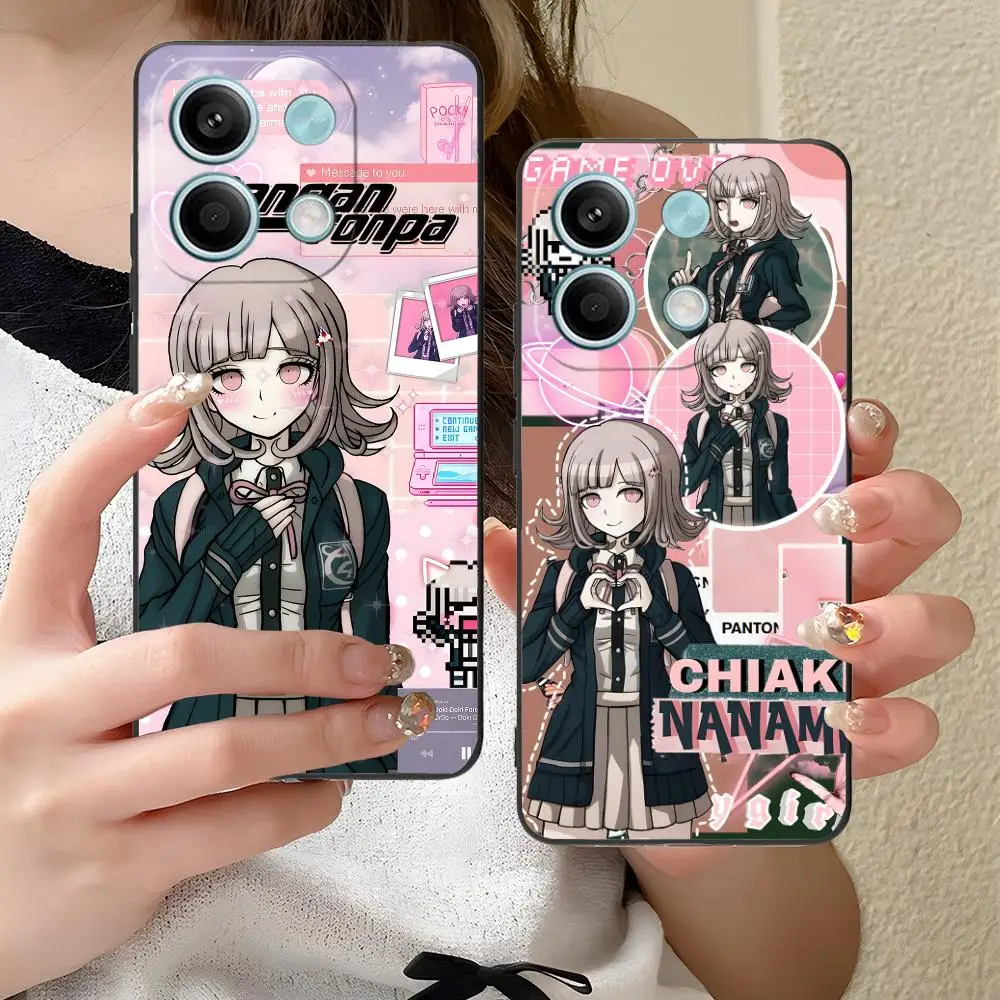Danganronpa chiaki nanami caso de telefone para xiaomi redmi nota 14 13 12 11 a5 3 2 1 pro plus 4g 5g impressão a cores capa luxo