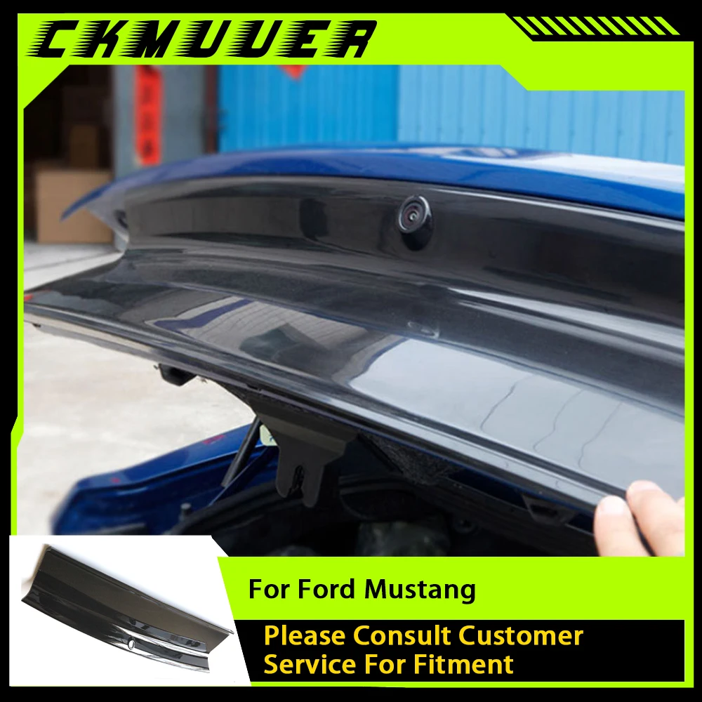 

Car ReaFor Ford Mustang 2015-2020 Bumper Guard Plate Black Tail Gate Decklid Panel Spoiler Wing Trunk Lid Cover Splitter Trim