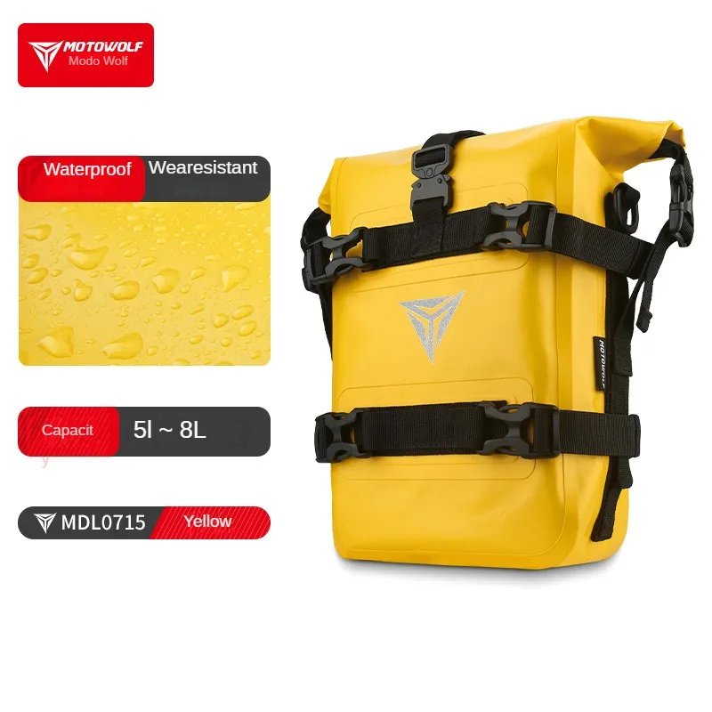 MOTOWOLF Motorcycle Riding Bumper Bag Large Capacity Waterproof Quick-remove Side Hanging Bag Motorcycle Waterproof Side Bag