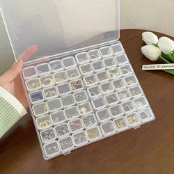 1PC 28/56 Transparent Jewelry Box Dust-Proof Earring Necklace Multi-Compartment Storage Box Hand Ring Delicate Jewelry Box