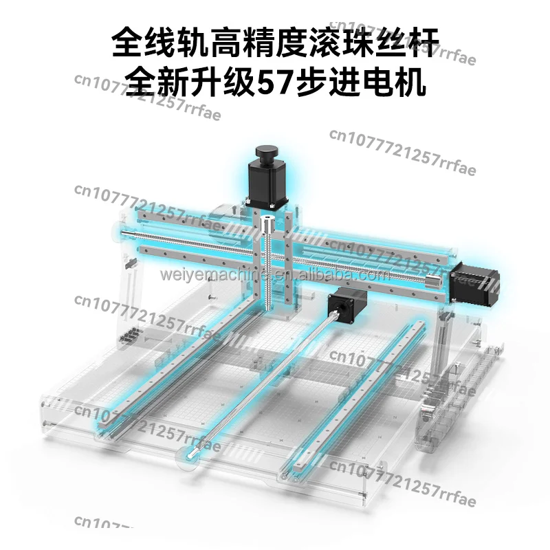 45 * 40CM Plus 3-in-1 Metal Cutting and Relief Numerical Control 40w Engraving Machine Numerical Control Milling Machine