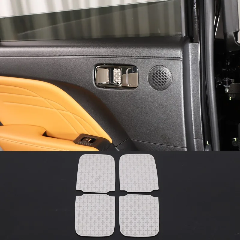 

4pcs For 2023 2024 Haval Jolion/H9 Inner Door Bowl Protective Stickers Stainless Steel Car Interior Accessories