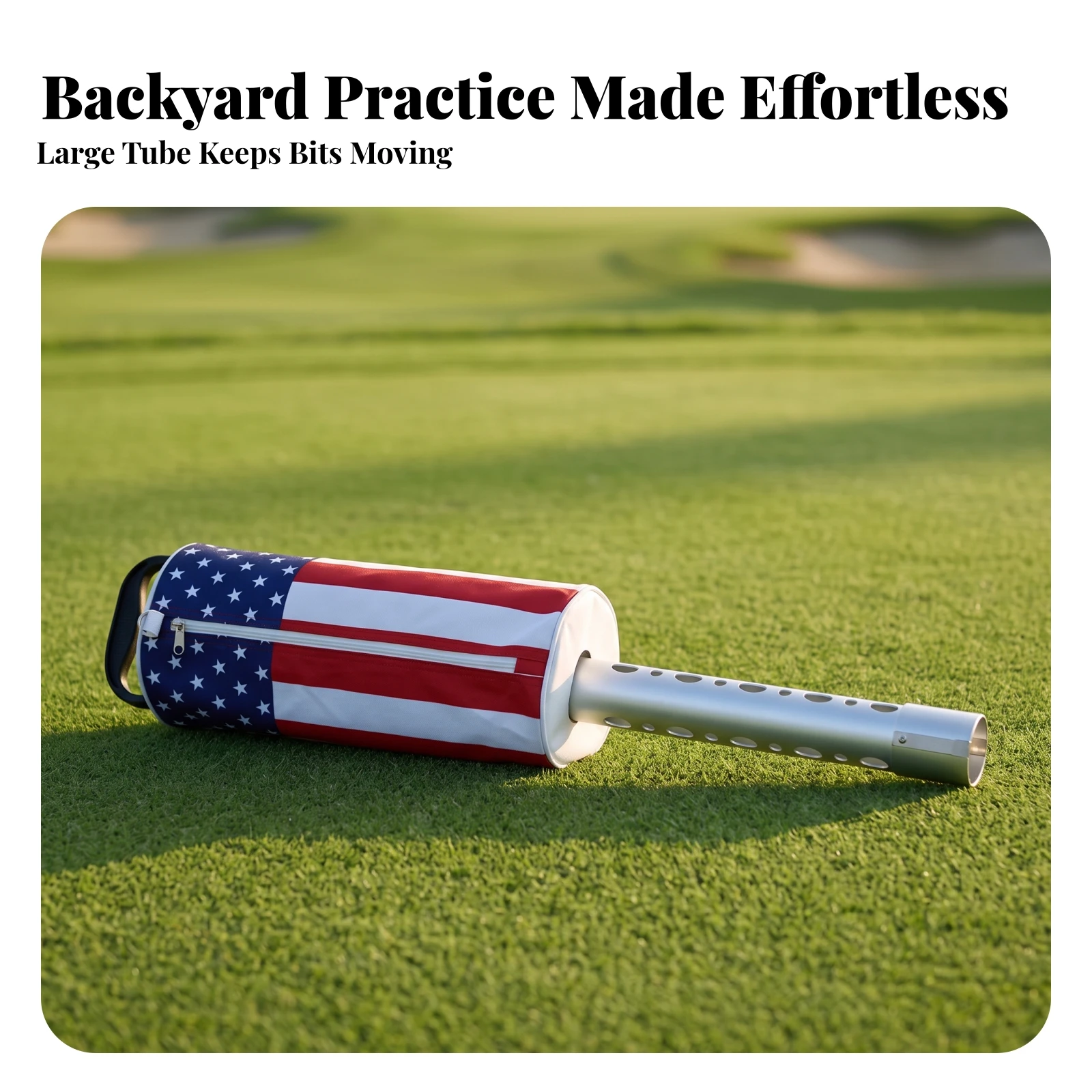 Golf Ball Collection Tube Large Capacity Golf Ball Retriever Tube Sports Gear Easy to Use Ergonomic for Golfers, Driving Range