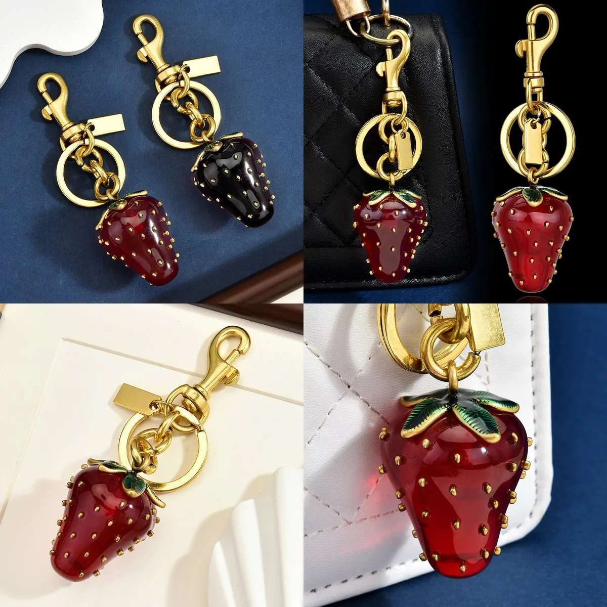 Creative Realistic Fruit Keychain – Unique Design Pendant for iPhone, Bag, Backpack, Car Keys – Fashion Accessory