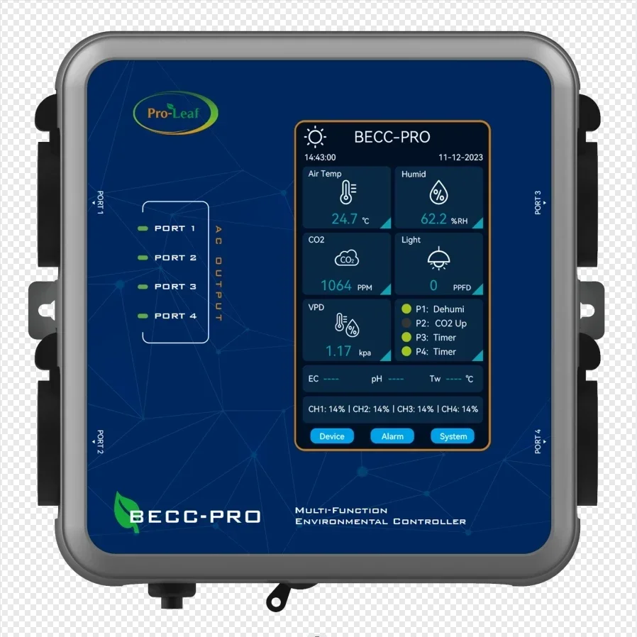 2025 منتجات مميزة BECC-PRO CO2 وحدة تحكم بيئية لدرجة الحرارة والرطوبة والضوء للخيمة #2