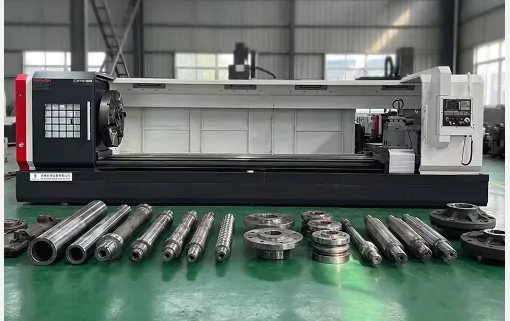 CNC Lathe Turning Machine Single Spindle Horizontal Design Medium Featuring Motor Bearing Engine PLC