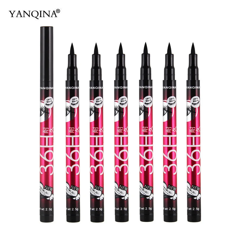 Waterproof Eyeliner Pencil 36H Long-Lasting Precision Black Liquid Eye Liner Pen Makeup Quick-Dry No Blooming Cosmetics Tool