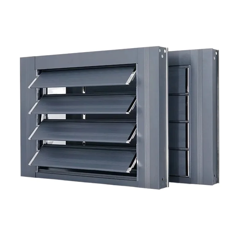 Aluminum alloy adjustable shutters, manual electric switch, special rainproof for breeding sheds, outdoor ventilation, indoor