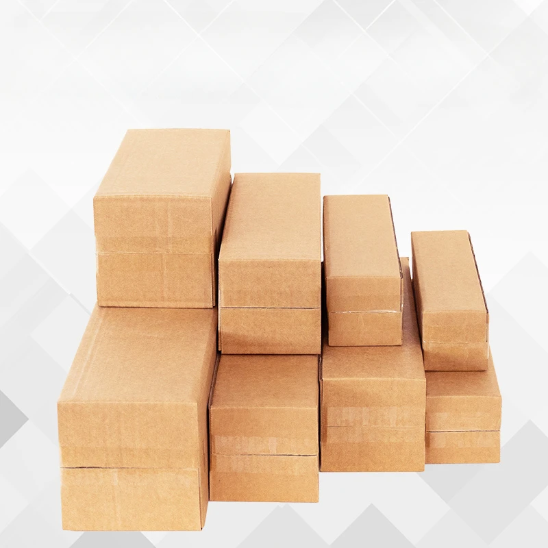 Three Layer Thick Corrugated Paper Long Strip Cardboard Case Rectangular Express Pack Box Gift Umbrella Water Cup Package Carton