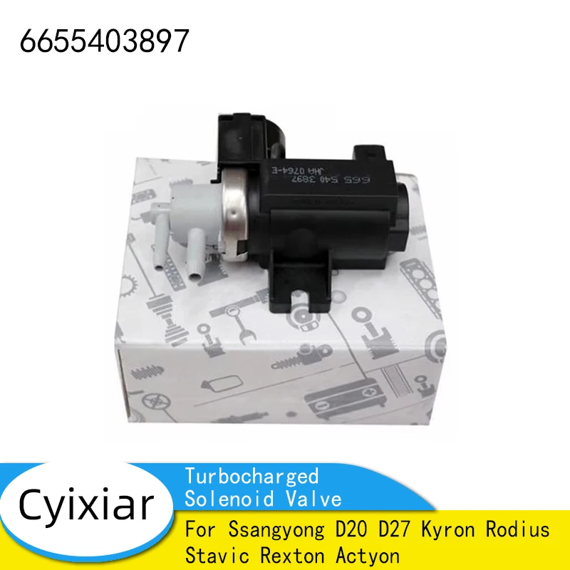 New Genuine Turbocharged Solenoid Valve Vacuum Modulator 6655403897 for Ssangyong D20 D27 Kyron Rodius Stavic Rexton Actyon