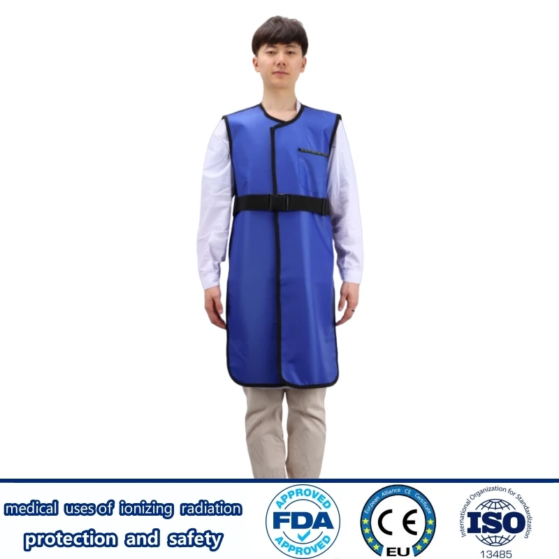 X-ray gamma ray protective 0.5mmpb long lead vest nuclear power plants radiological protection double sided lead vest overcoat