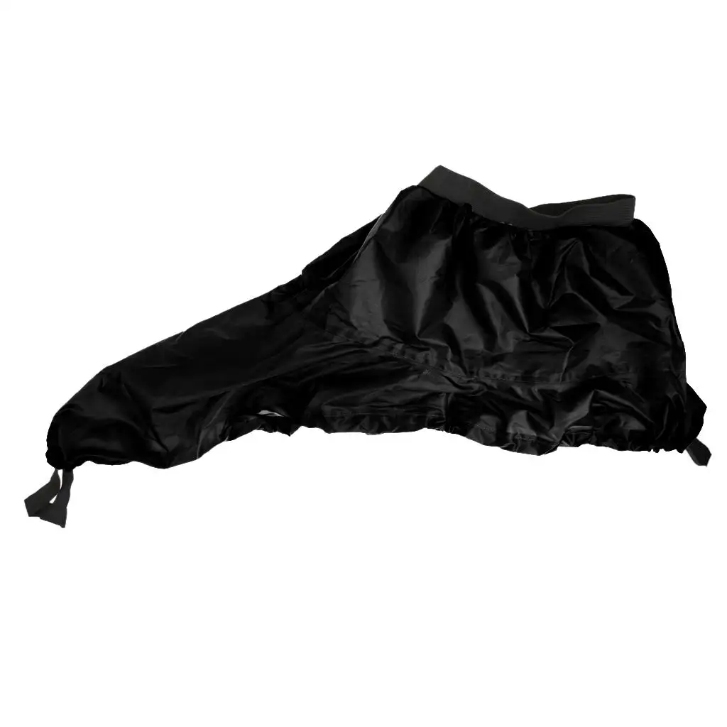 Stretchable Black Kayak Waist Skirt Secure Grip Nylon Material Boat Spray Skirt for Kayaking Accessories