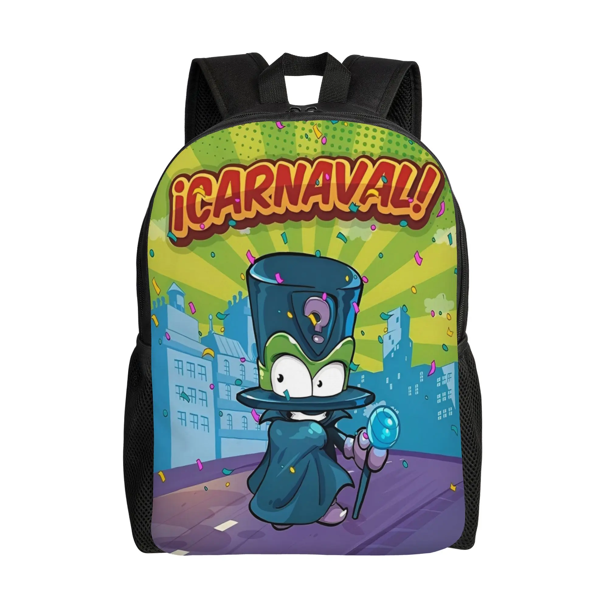 Super Zings icarnaval Backpack  University Backpacks Men Aesthetic School Bags Custom Durable Rucksack
