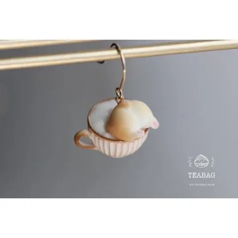 Keji لطيف جرو أقراط أقراط أقراط أقراط أقراط صغيرة حلوة ومضحكة الرياح هدية عيد ميلاد فتاة