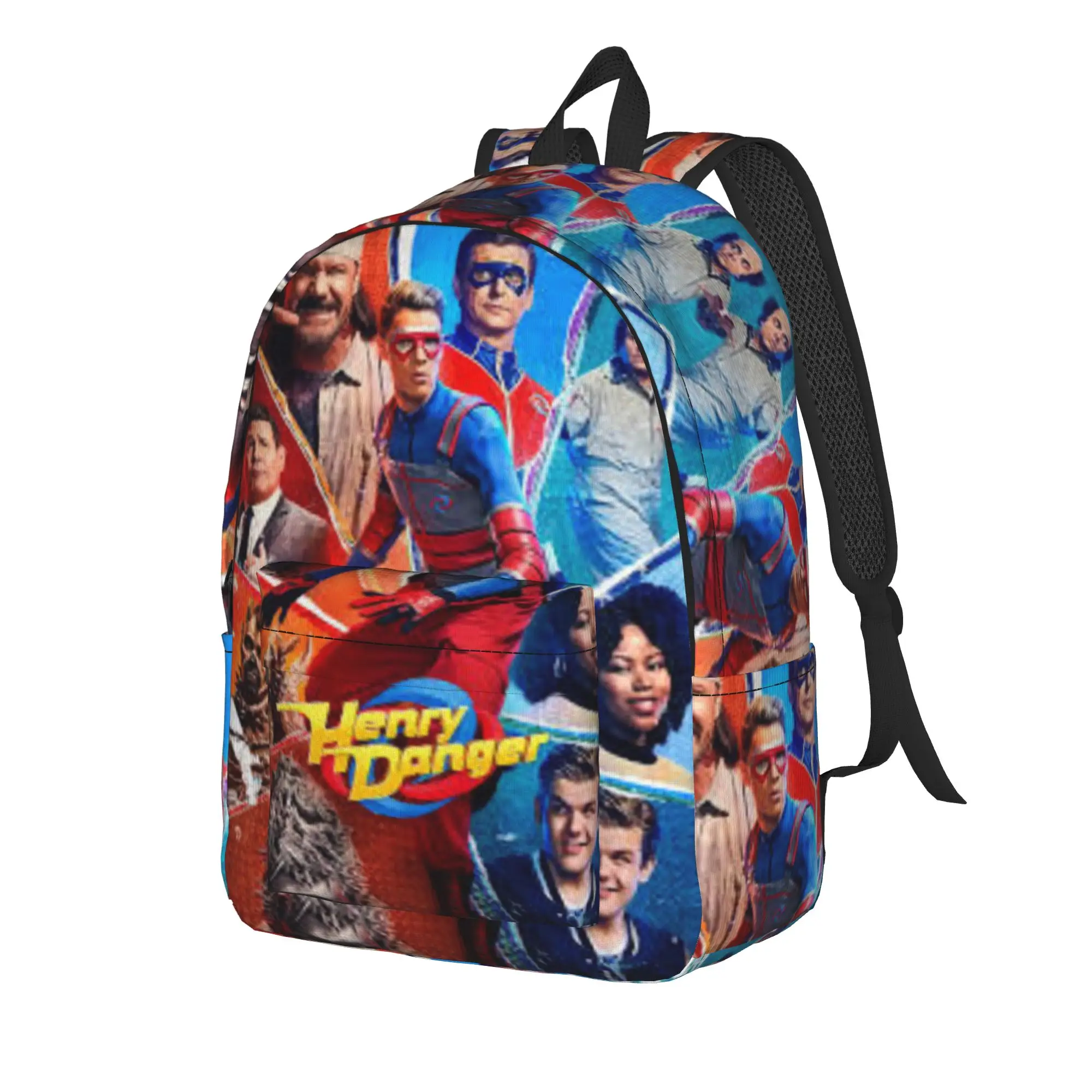 Captain Henry And Kid Danger  Backpack for Men Women Fashion High School Hiking Travel Daypack  Laptop Shoulder Bag Gift