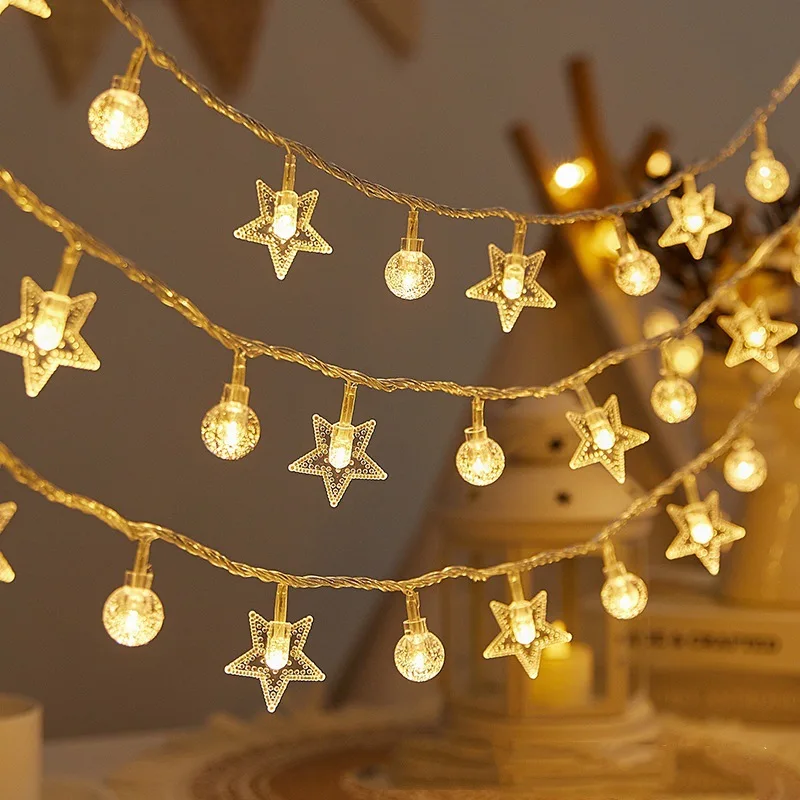 

LED Star String Lights - Fairy Lights Battery Operated Waterproof for Bedroom, Wedding, Party ,Camping Christmas Decor