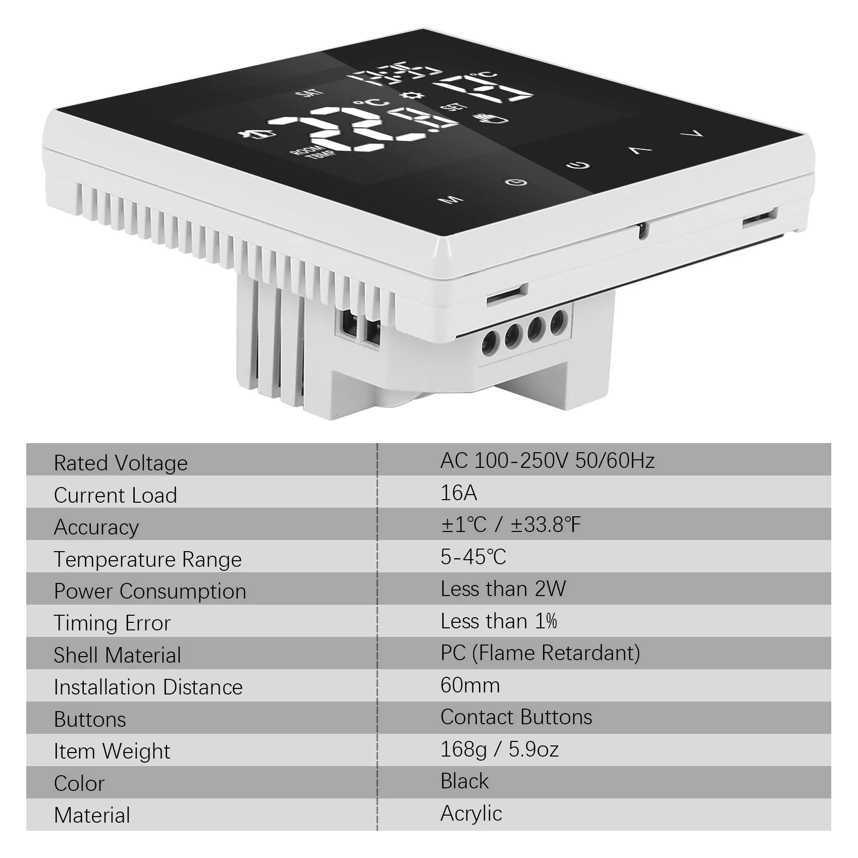 ABVC ME81H Smart Thermostat Digital Temperature Controller Circulation Programmable Electric Underfloor Heating