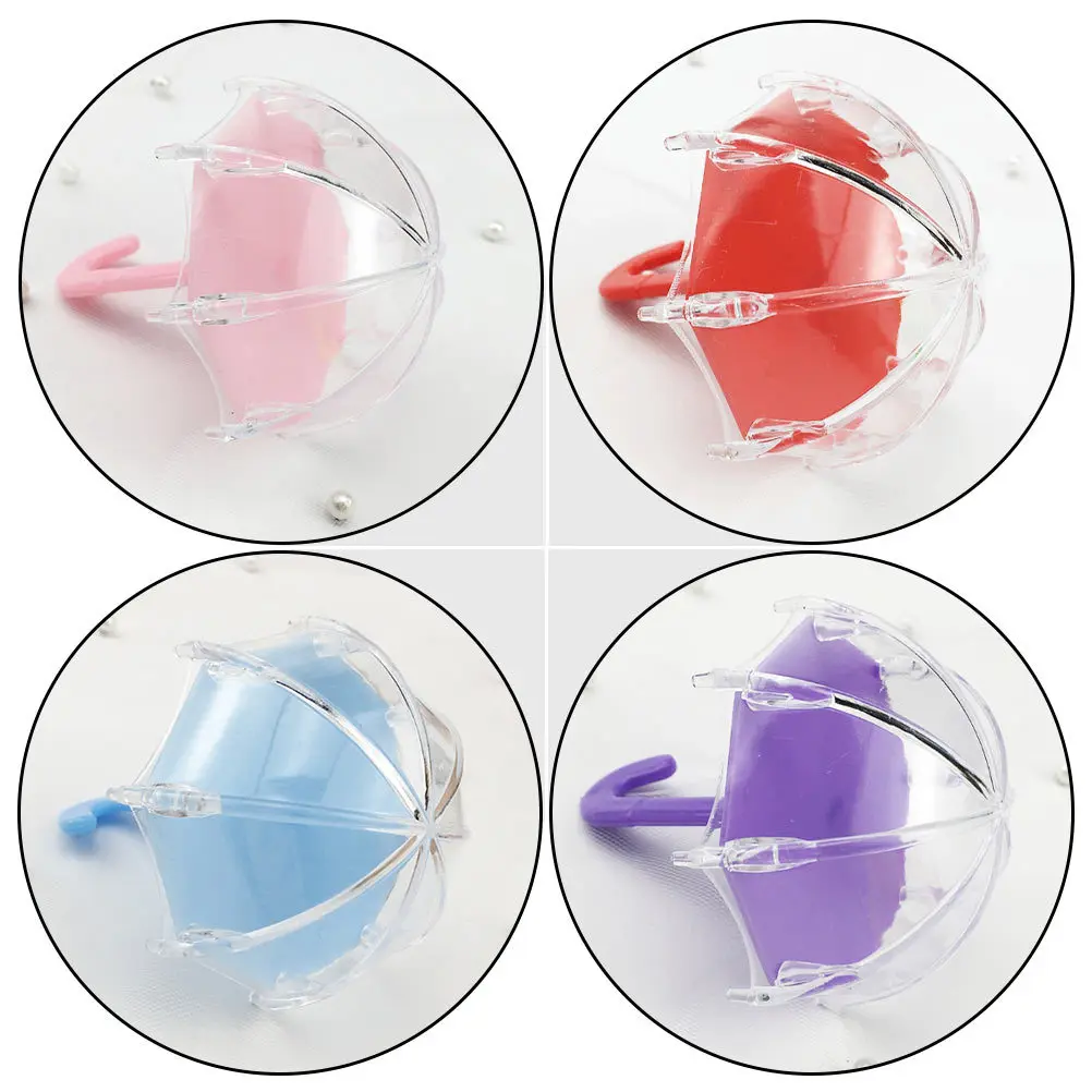 6 قطعة صناديق الرموش الصناعية مظلة إبداعية على شكل المدمجة المحمولة رمش التخزين المنظم صندوق رموش فتاة #3