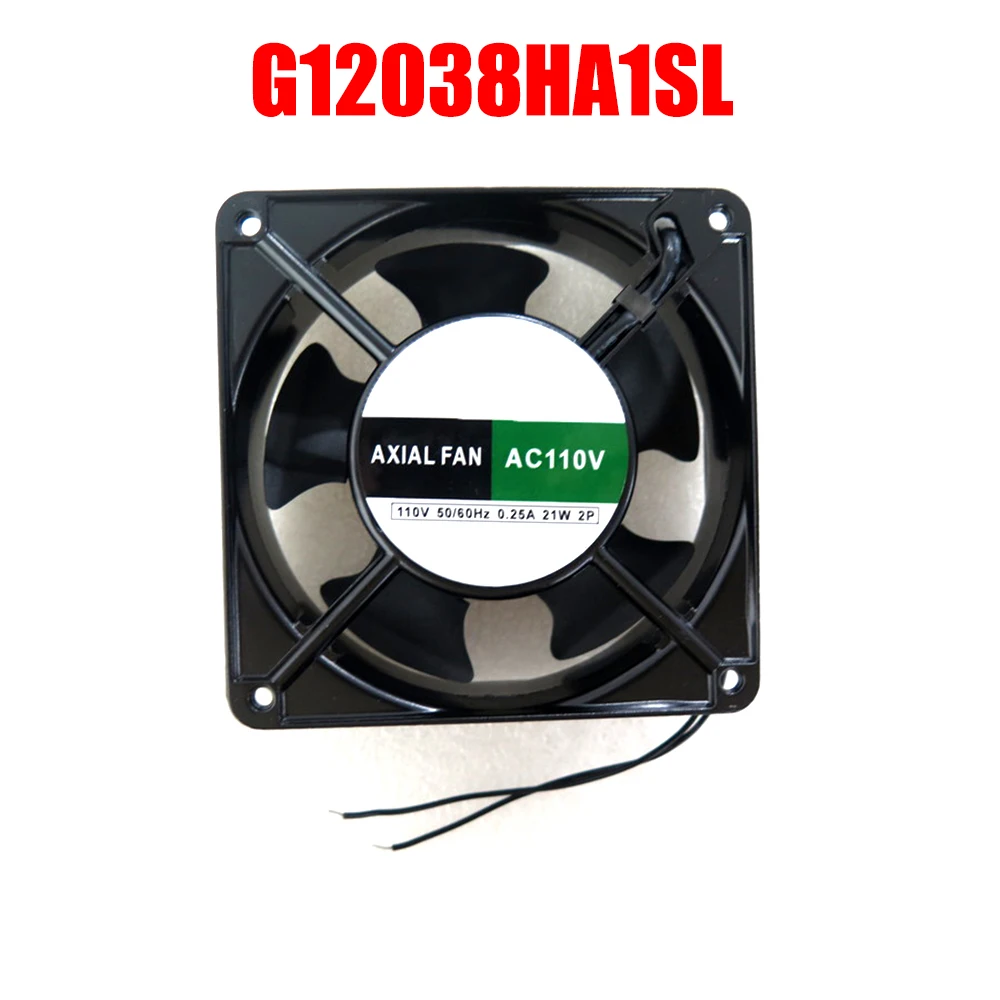 Cooling Fan For JIU LONG G12038HA1SL AC110V 50/60Hz 0.25A 21W 12CM 2Lines 0PIN New