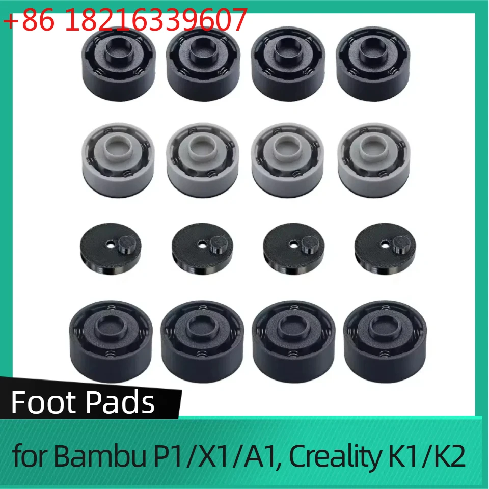 

Антивибрационные ножки для Bambu Lab P1/X1/A1/A1 Mini, ударопрочные ножки для 3D-принтеров Creality K1/K2, подставки для Anycubic S1C