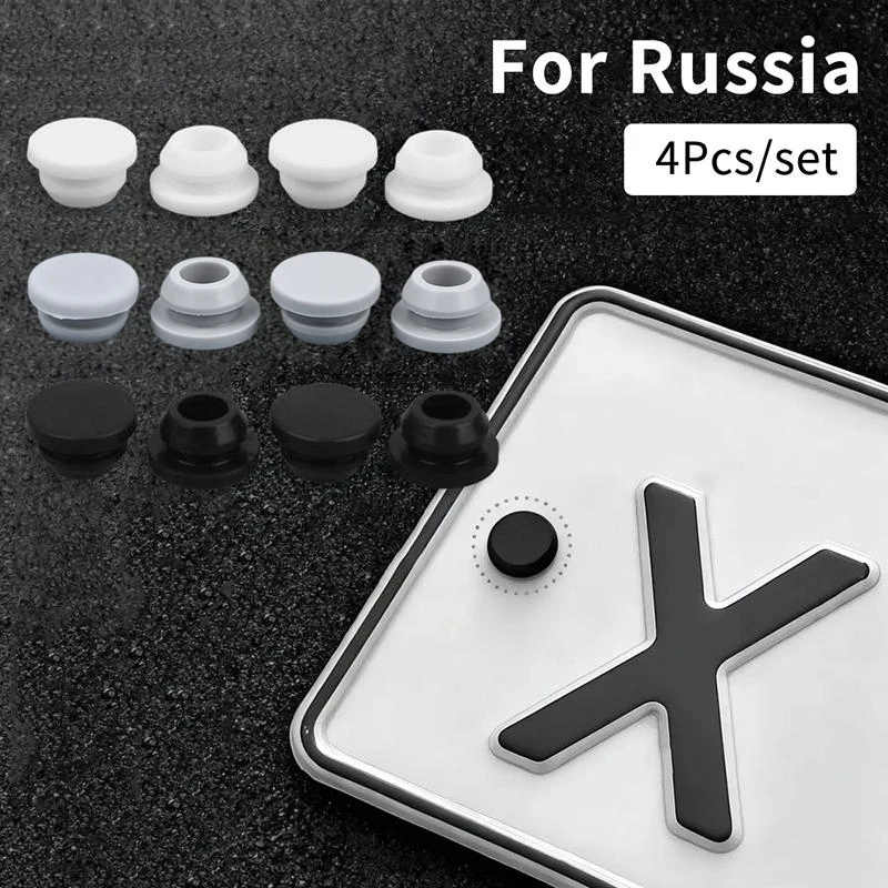 4Pcs Odorless Soft Rubber Stoppers Black Sealing Silicone Plugs Non-slip Floor Protecting Furniture Foot Pads