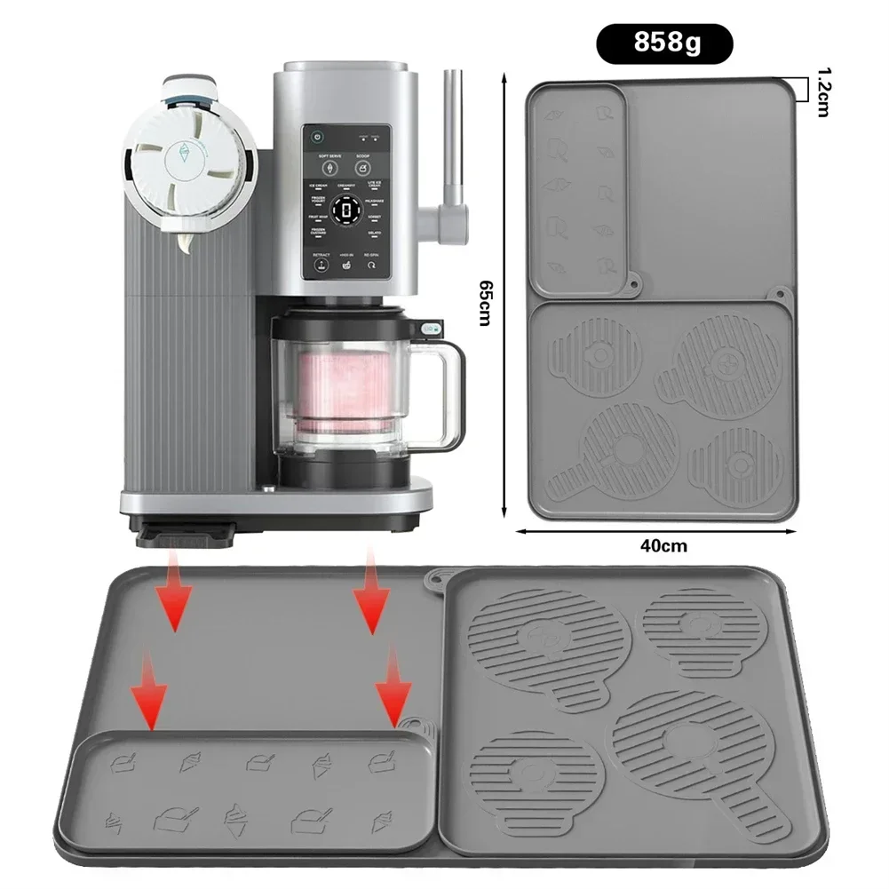 

Silicone Countertop Protector Drain Mat Non-slip For NC700 NC701 Ice Cream Maker Absorbent Mat Coffee Dish Draining Mat Drying