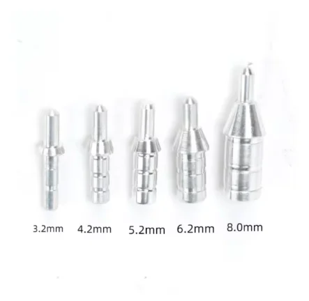 30/60 Stück Pfeilnockenstifte für Pfeilschäfte mit ID 4,2 mm, ID 6,2 mm, 3,2 mm, 8,0 mm, 5,2 mm, Bogenschießzubehör – Detail 3