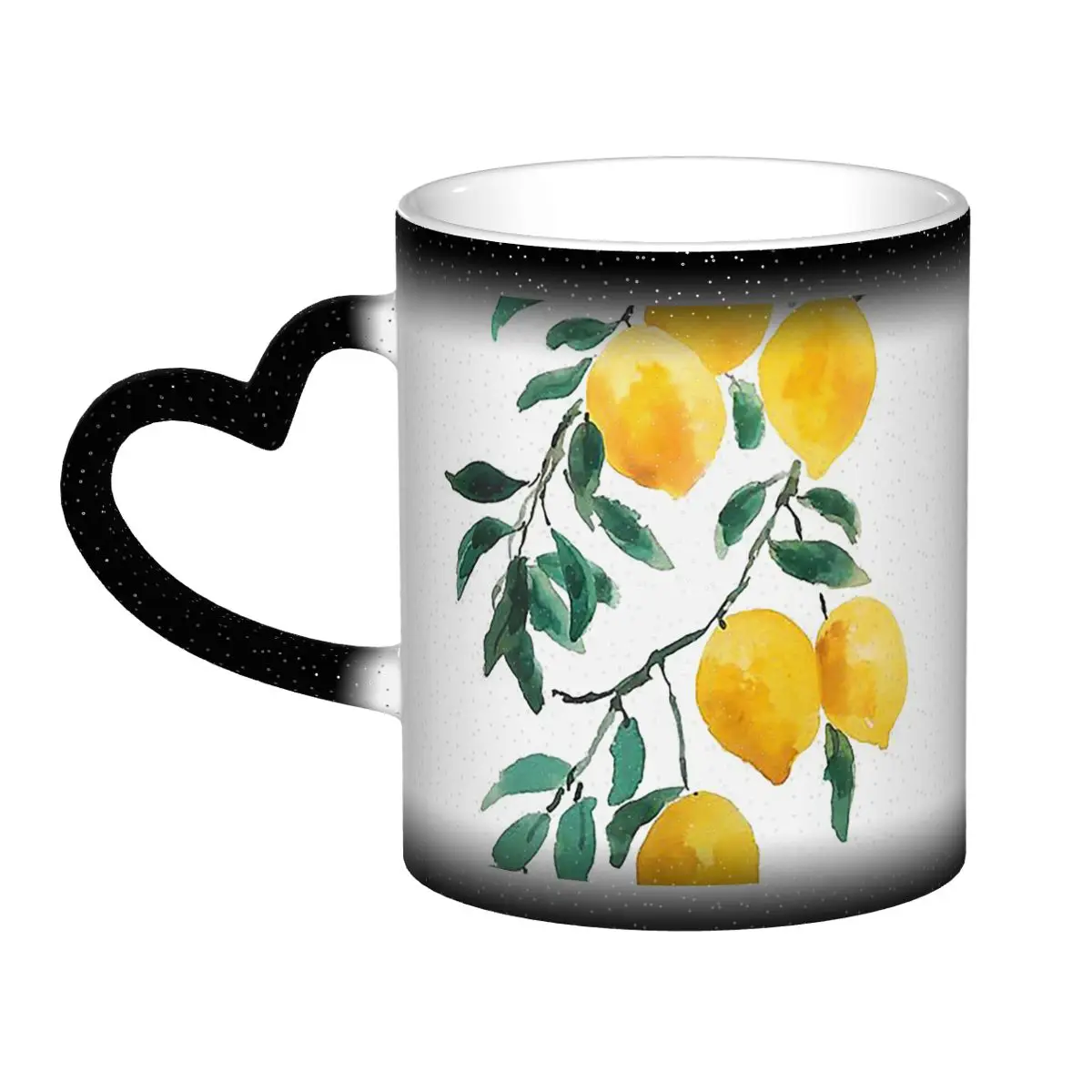 

Ручная роспись, желтая лимонная акварельная кружка, забавные керамические кофейные чашки, чайные кружки, чашка для молока, посуда для напитков, подарок для друзей