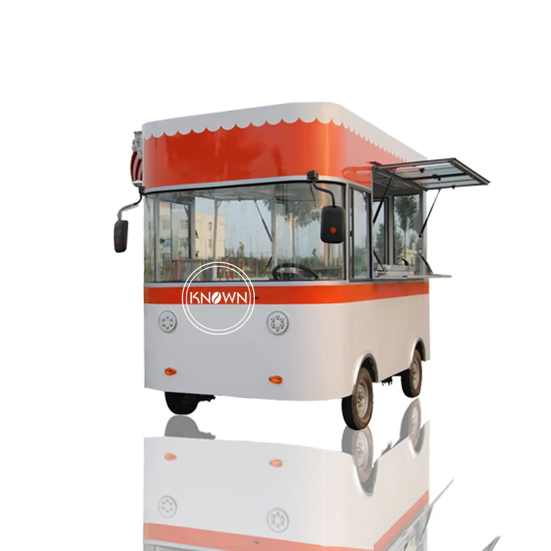 OEM The Best Selling Street Electric Food Cart Snack Ice Cream Trucks Hot Dog van with Kitchen Equipment and Awning