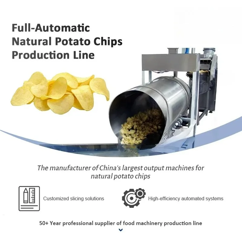 2025 New Condition Industrial Full Automatic Flour-Based Potato Chips Machine Fresh Chips Line