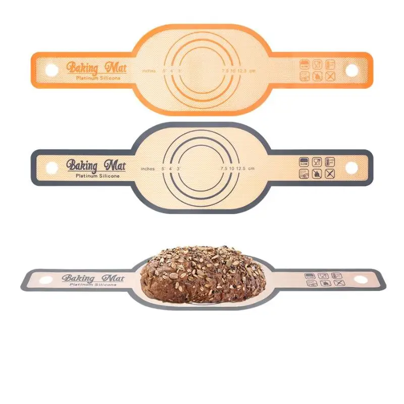 1Pcs Silicone Bread Sling Non Stick Silicone Baking Mat Long Handle Heat Resistant Sourdough Bread Sling Dutch Oven Liner