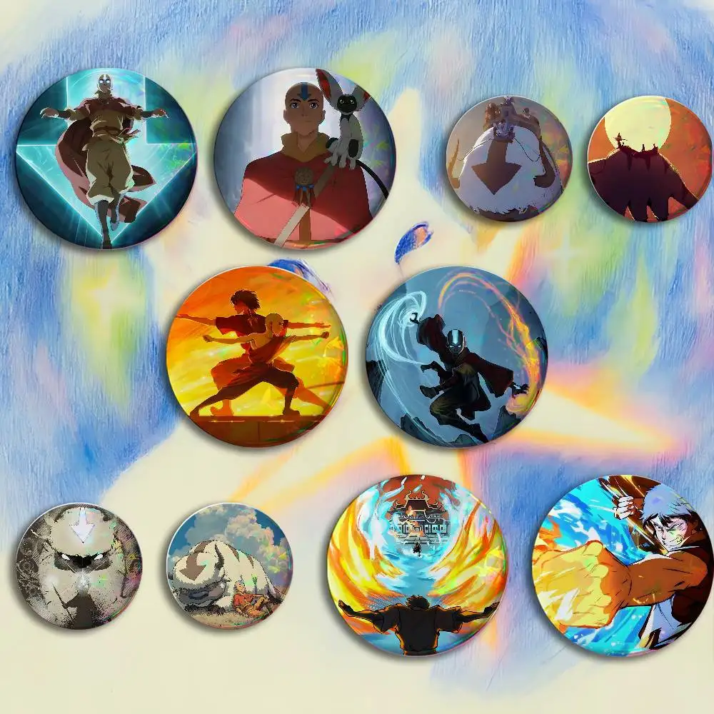 L-Last A-Airbender Badges 25 32 44 58 75 mm Round Customizable Wholesale Fan goods Self-made fan freebies